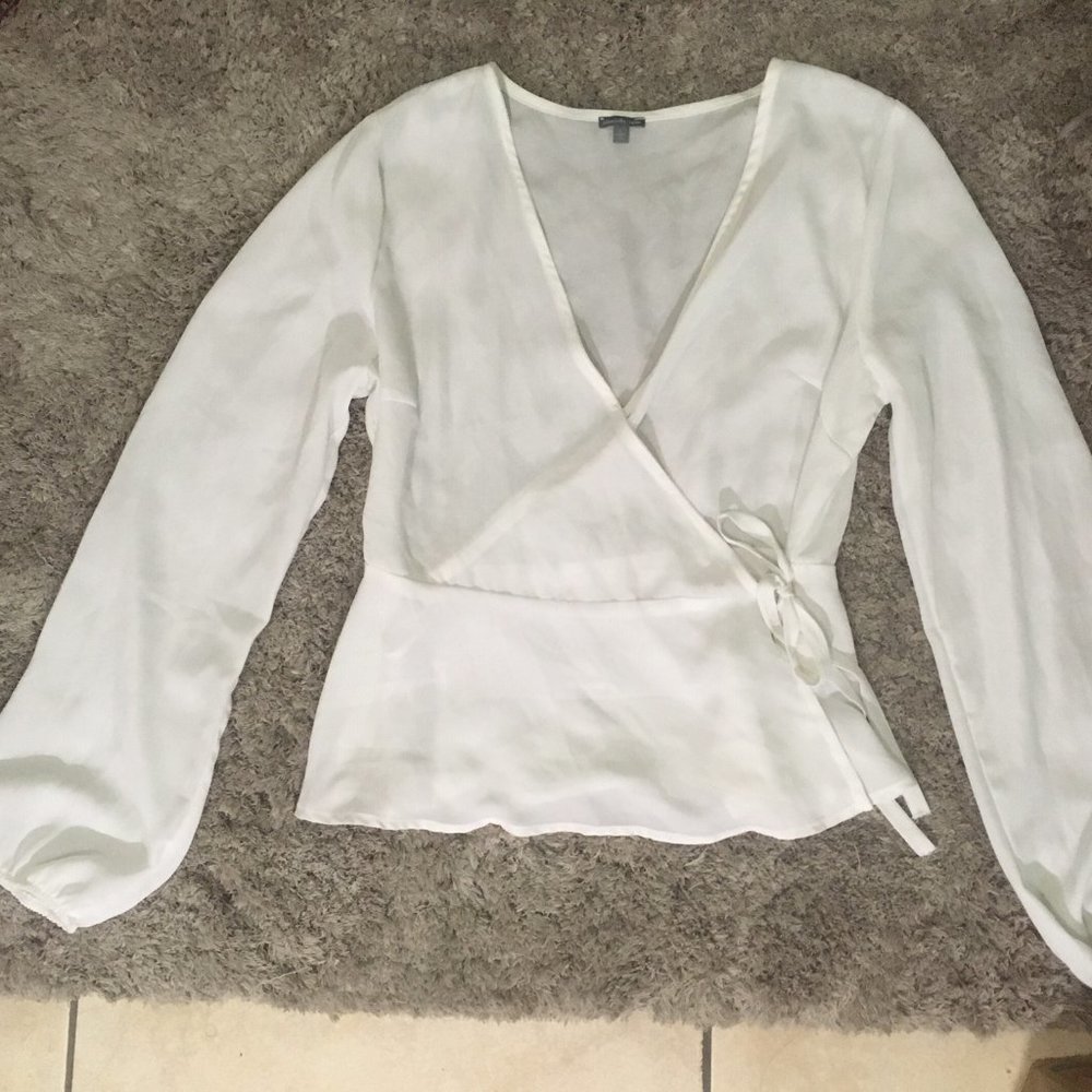 Peplum Wrap front Top